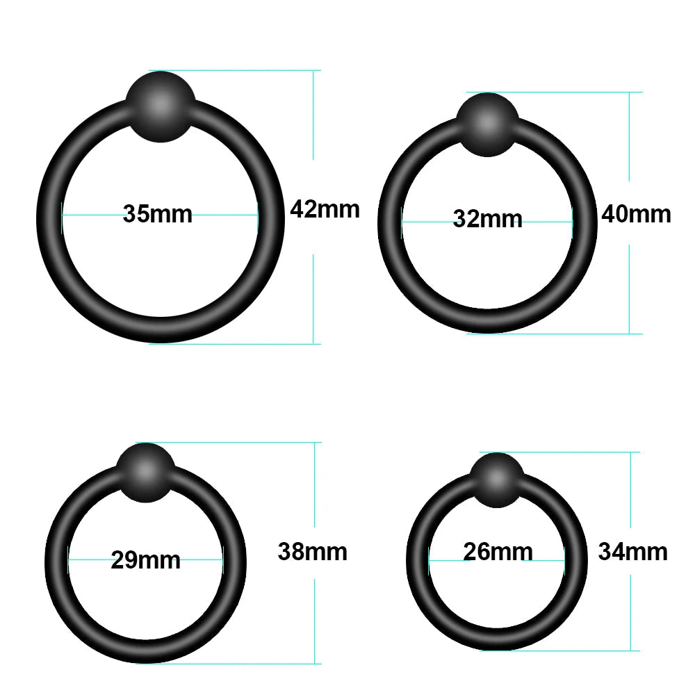 Flexible penis ring size comparison