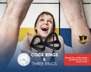 Soft flexible cock ring set