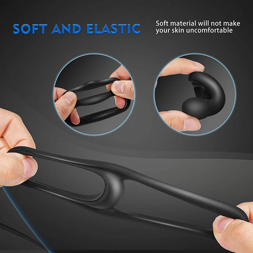 Silicone dual-loop cock ring dimensions