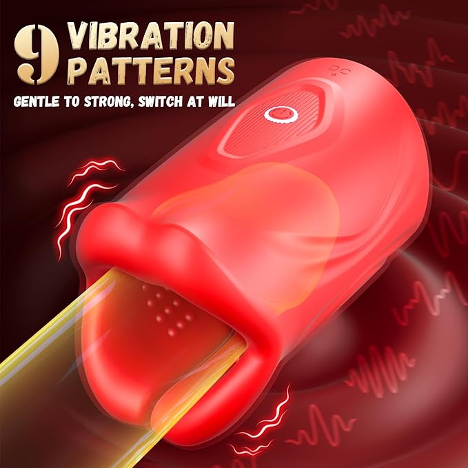 Glans vibrator with nine vibration patterns
