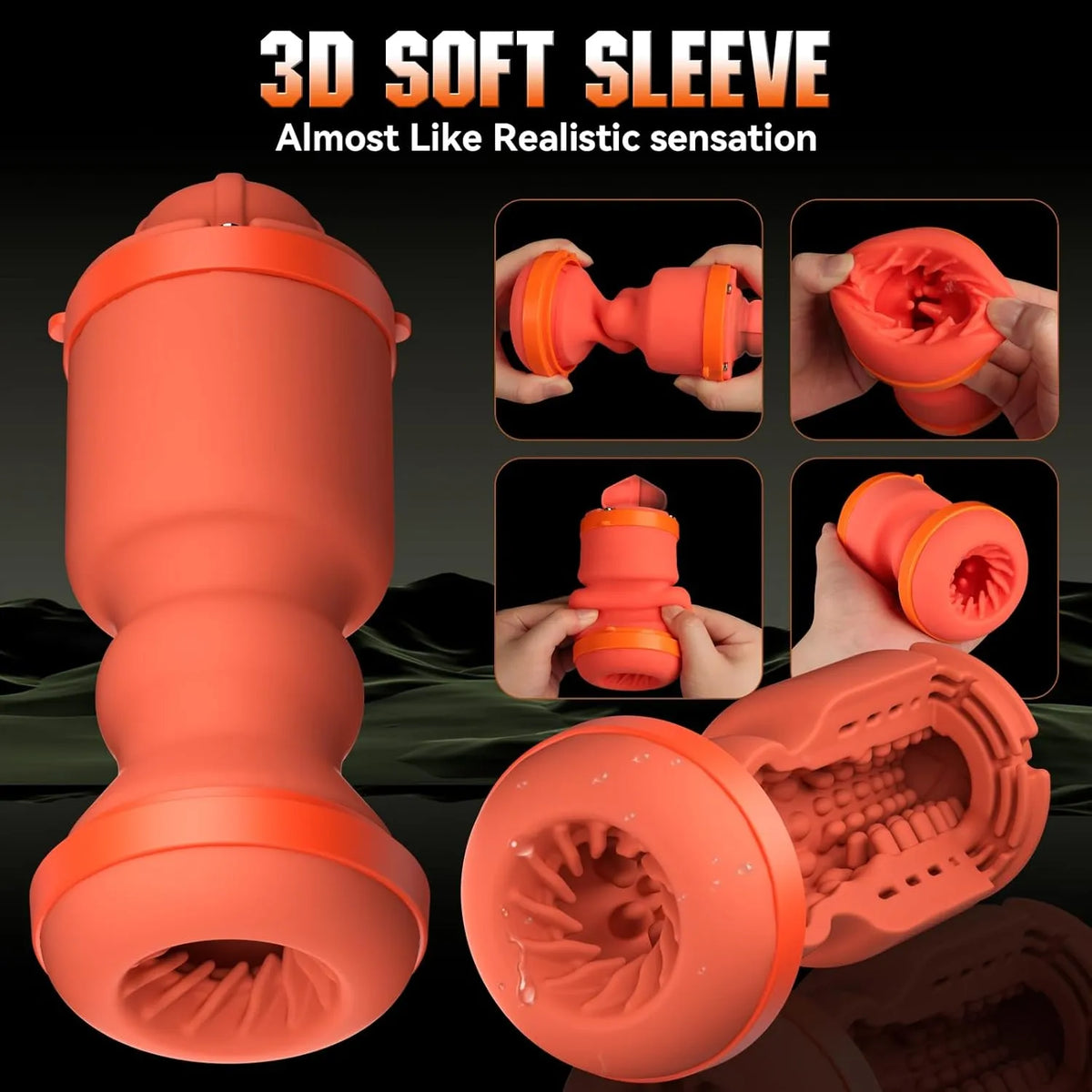 Sexoralab AI heating male masturbator feature image, app control, 9 modes