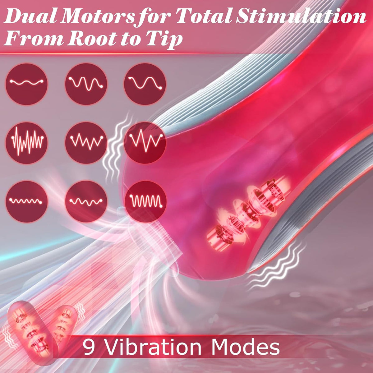 Peanuts stroker dual motors and vibration patterns