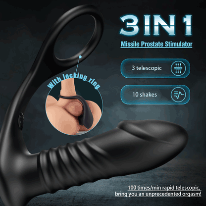 Moore prostate massager vibration and movement demonstration