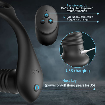 Moore massager remote control and charging features