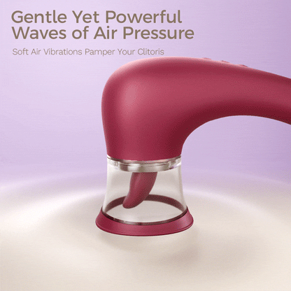 Pacifier suction and tongue vibrator controls