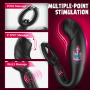 Rainstorm remote control prostate massager features