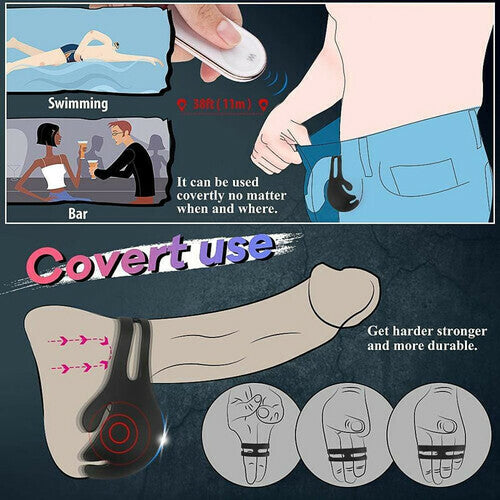 Remote control vibrating cock ring product image 4