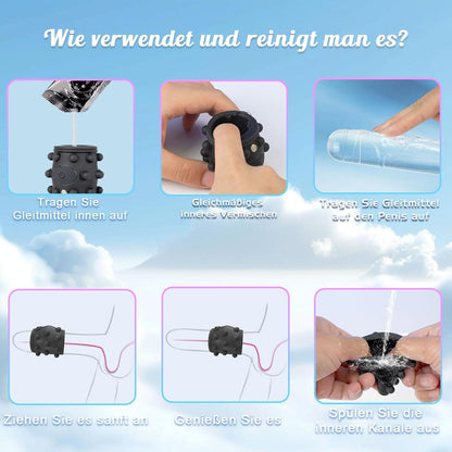 Textured vibrating ring use and cleaning guide