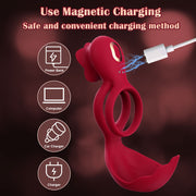 JRUEDEN vibrating cock ring English product dimensions and design