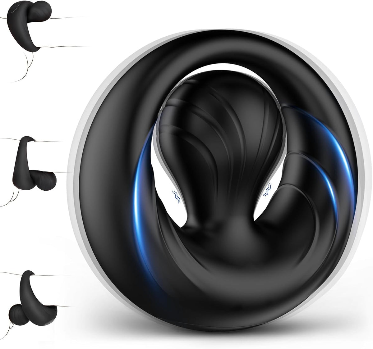 AXE Flexible Bulb Vibrating Cock Ring – 10 Modes