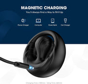 Magnetic USB charging connection on AXE ring