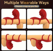 Multiple wearable positions for triple-ring vibrator