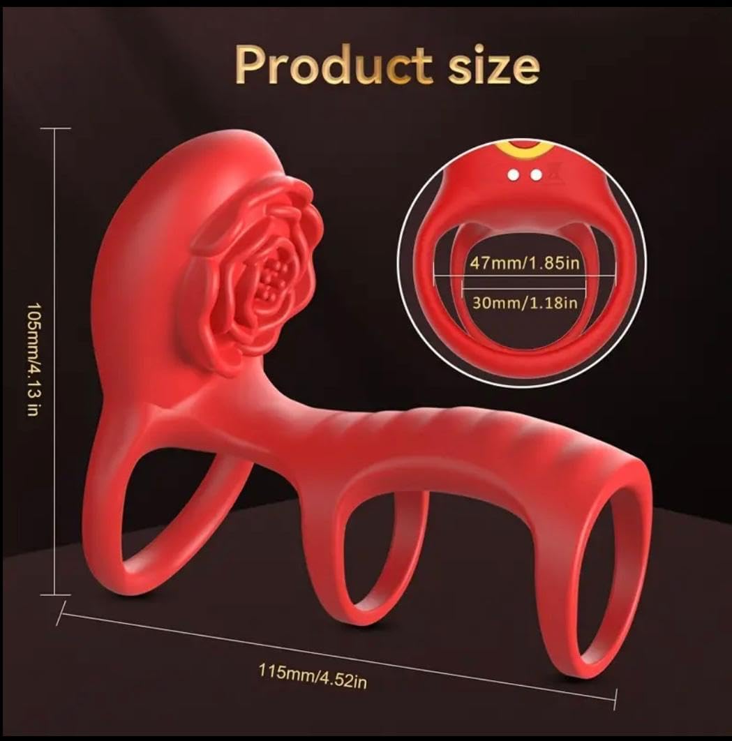 Triple-ring vibrating cock ring dimensions