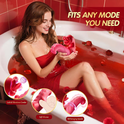 Rose X4 compact massager for flexible positioning