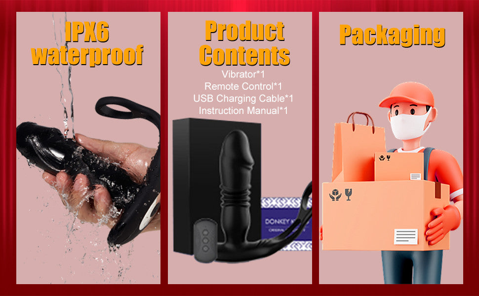 SAUL Remote Thrusting & Vibrating Prostate Massager – 3+10 Modes