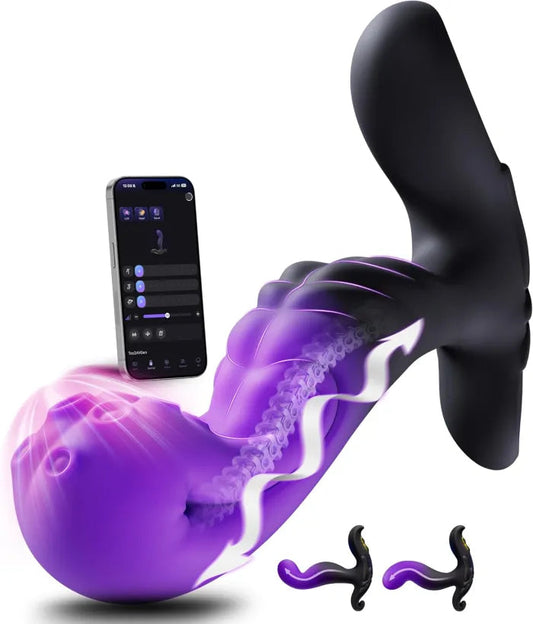 ST-PM-IP20 app-controlled peristaltic prostate massager with phone interface