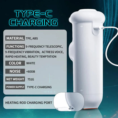 tifforun-Automatic Male Stroker with Thrusting, Heating and Precision Vibration
