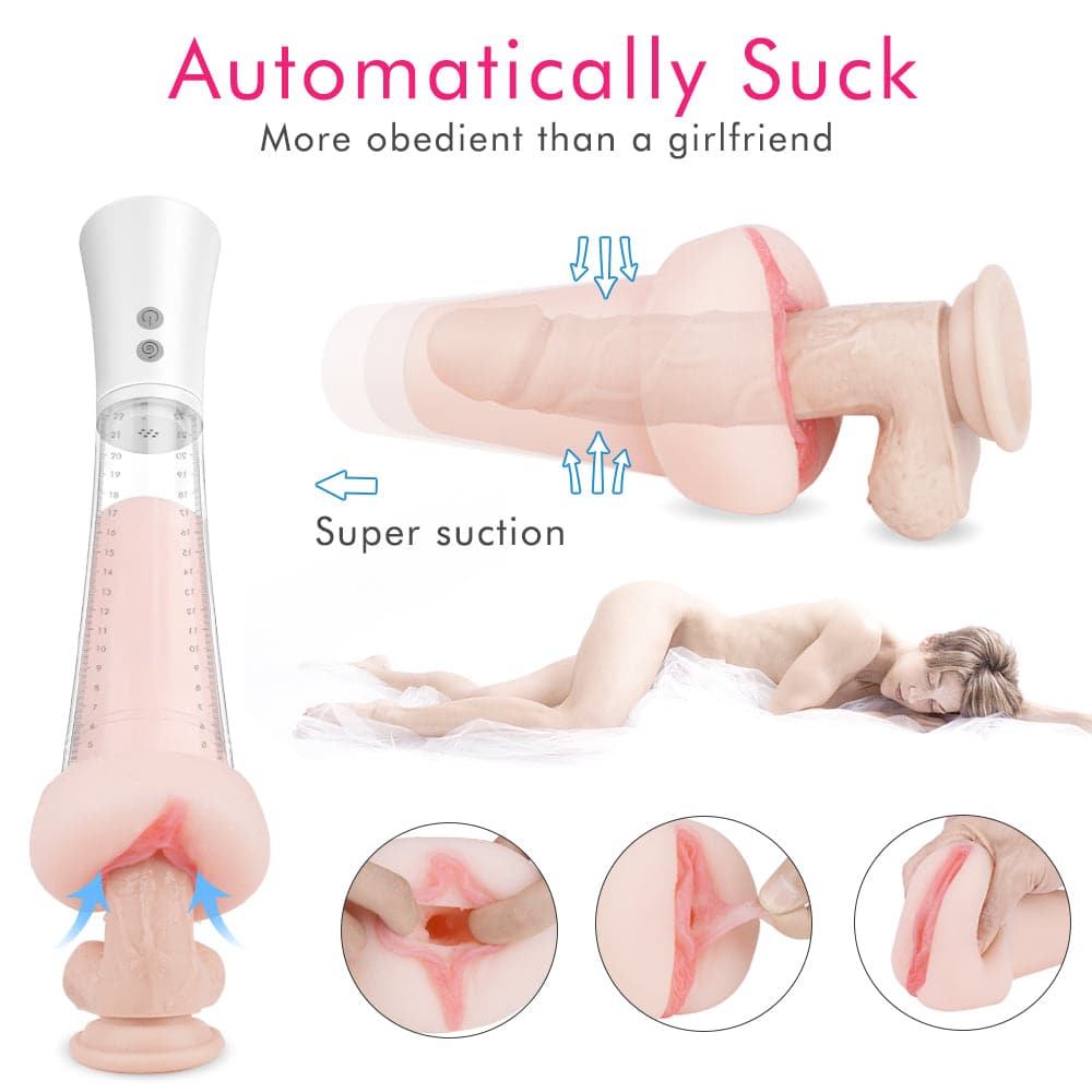 Vacuum penis pump with textured sleeve product view 4
