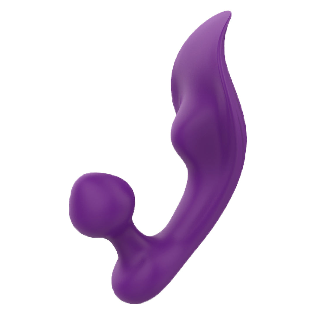 Chomper-RCT purple silicone rechargeable clitoral vibrator wand