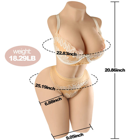 18.29lb Huge breast double channel sexy realistic torso sex doll Sweetstoy