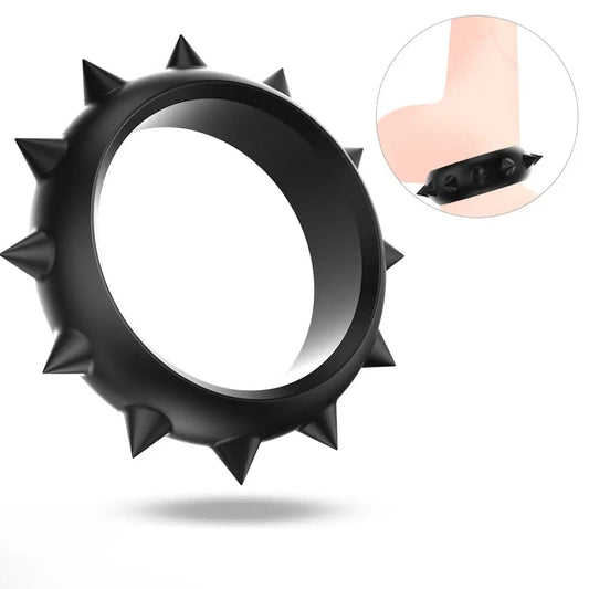 Black gear-shaped high-stretch penis ring Sweetstoy