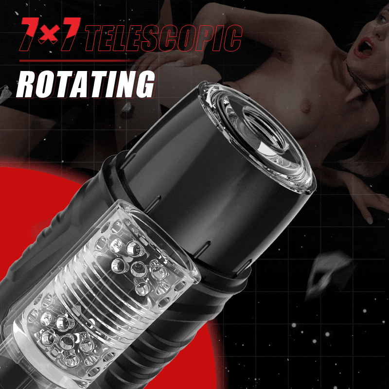 Carl-7 Thrusting & Rotating Modes with Strong Suction Cup for Penis Stimulation Male Masturbator Cup