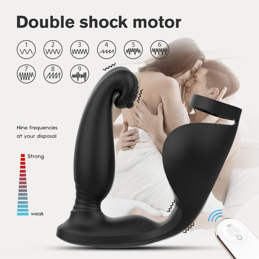 2-in-1 Waterproof Male Prostate Massager - Vibrating