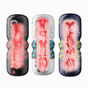 Three manual stroker colors with transparent internal texture views