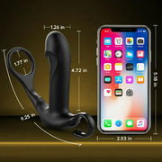 Finger Loop 10 Thrusting Vibrating Prostate Massager — controls and mode diagram