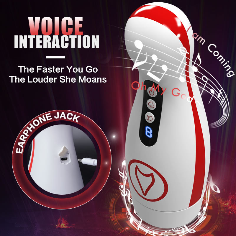 Kama - 7 Sucking & Vibrating Automatic Voice Masturbator