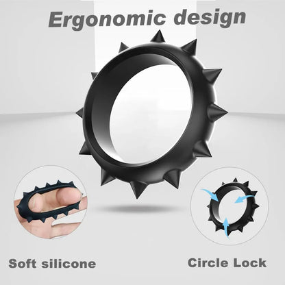 Black gear-shaped high-stretch penis ring Sweetstoy
