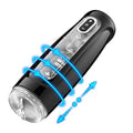 Rotating Male Stroker with Automatic Thrusting and Textured Sleeve