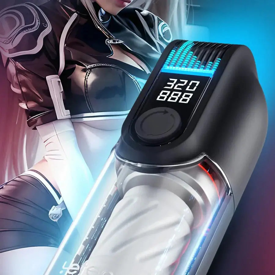 LETEN Intelligent Auto  Penis Stroker Dual Heating 9 Voice and Scene Male Masturbator Sweetstoy