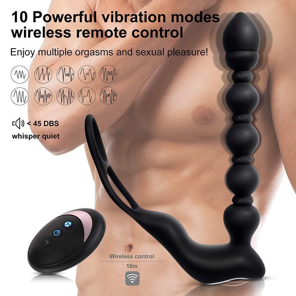 Multi-anal bead stretching anal massager