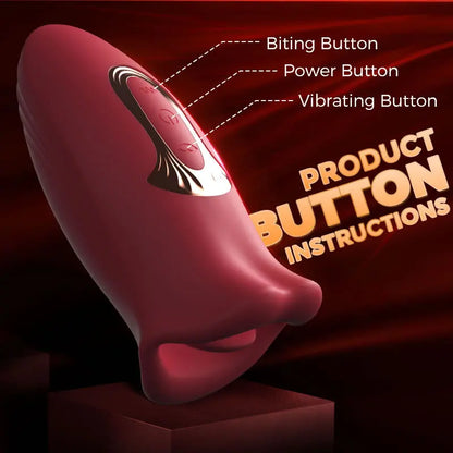 Ramsdell 10 Biting Modes & 10 Vibrating Speeds Stimulate Nipple Clitoral Women Vibrator Sweetstoy