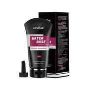 Water-based lubricant package shown from front and back