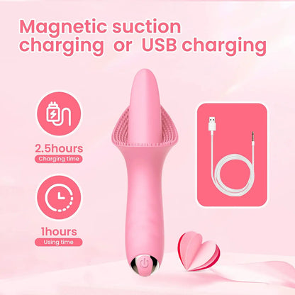 Clitoral Tongue Lick Vibrator with 10 Vibration Modes Sweetstoy
