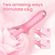 Tongue vibrator with two external contact positions