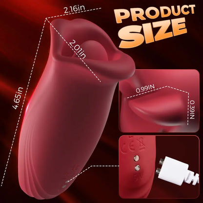 Ramsdell 10 Biting Modes & 10 Vibrating Speeds Stimulate Nipple Clitoral Women Vibrator Sweetstoy