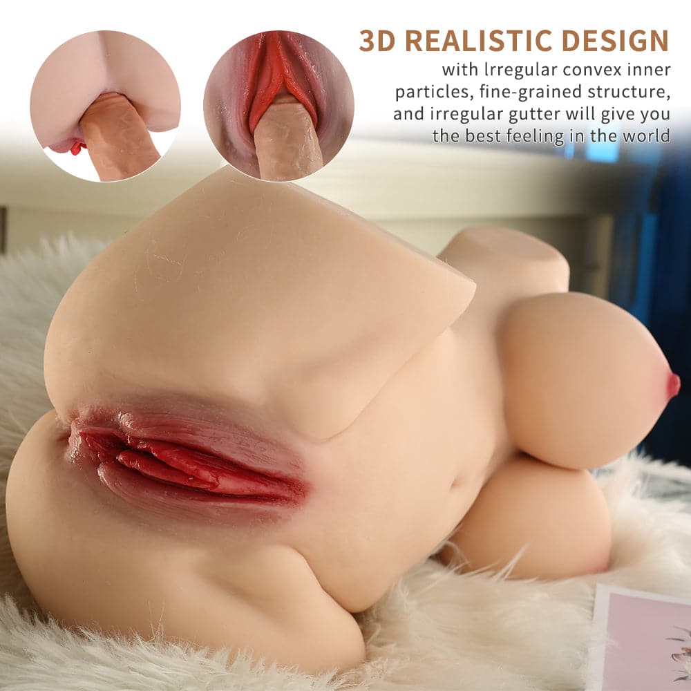 15.87lb 3D spiral vagina realistic giant breast doll
