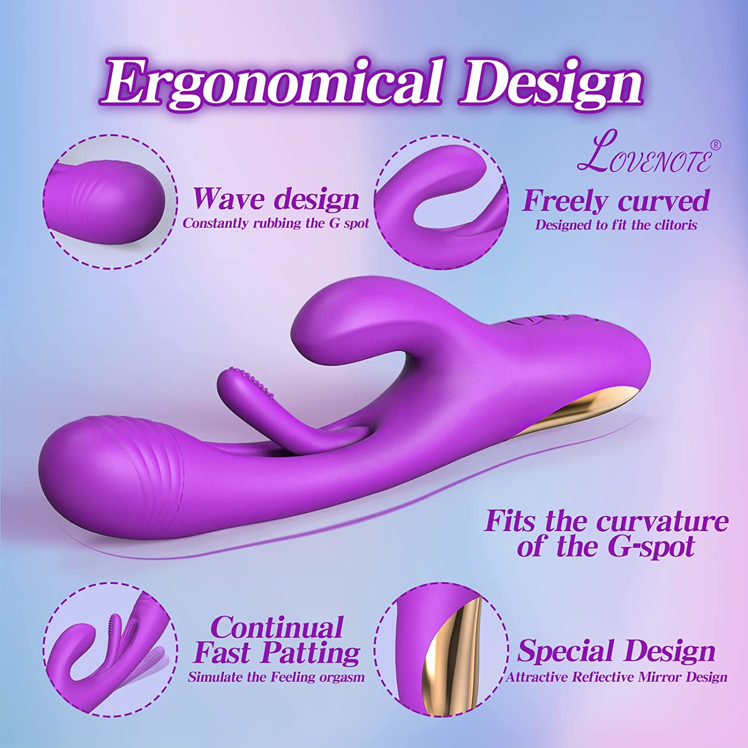 G Spot Vibrator with 7 Vibration 7 Flapping Modes
