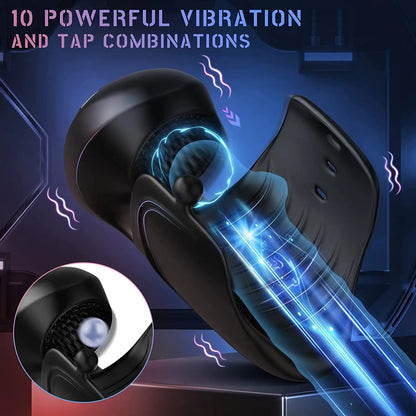 10 kinds of vibration pat mode penis glans trainer male masturbator Sweetstoy