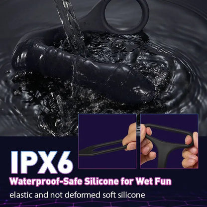 Vibrating Prostate Massager With Penis Ring —— Triple Stimulation Sweetstoy