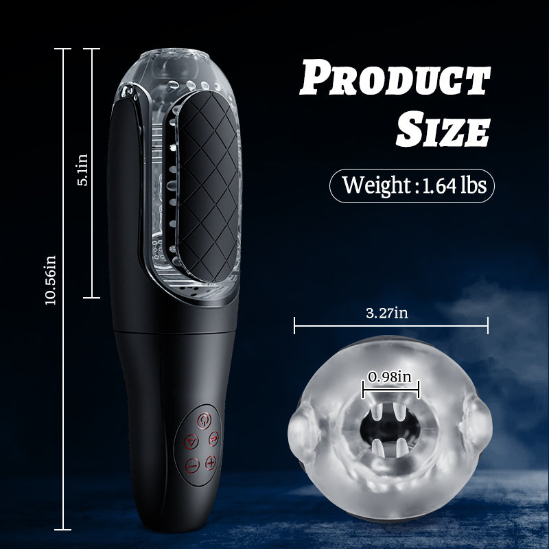ROGUE - Pressure Plate Removable Sucking Vibrating Handheld Masturbation Cup