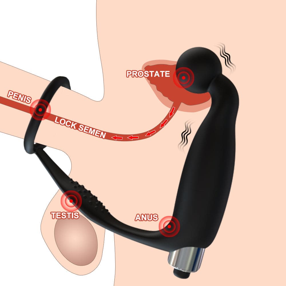 3 In1 Anal Vibrator & Finger Vibrator mit Penis Stimulation ——  Fierce Expansion
