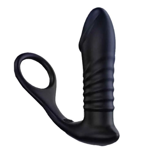 Vibrating Prostate Massager With Penis Ring —— Triple Stimulation Sweetstoy